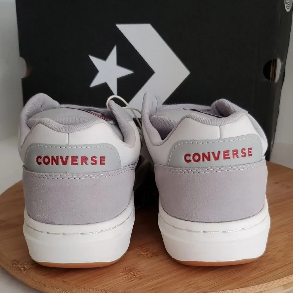 Converse Pro Blaze Classic Ox Grey Red Sneakers Unisex M10/W11.5 NIB - Picture 4 of 10